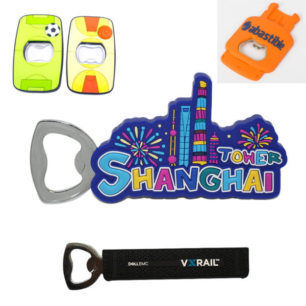 Custom Made 3D PVC Bottle Opener Any Shape Or Color