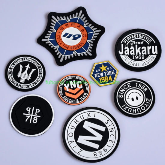 Customized-3D-Logo-Soft-Rubber-PVC-Labels-with-Hook-and-Loop-for-Clothing