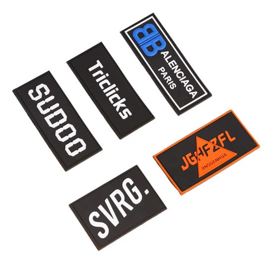 Manufacturer-Supply-Black-3D-Soft-PVC-Rubber-Cloth-Labels